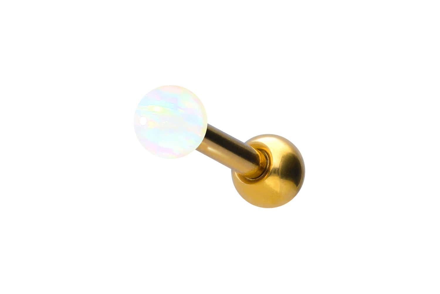 Chirurgenstahl Ohrpiercing SYNTHETISCHER OPAL